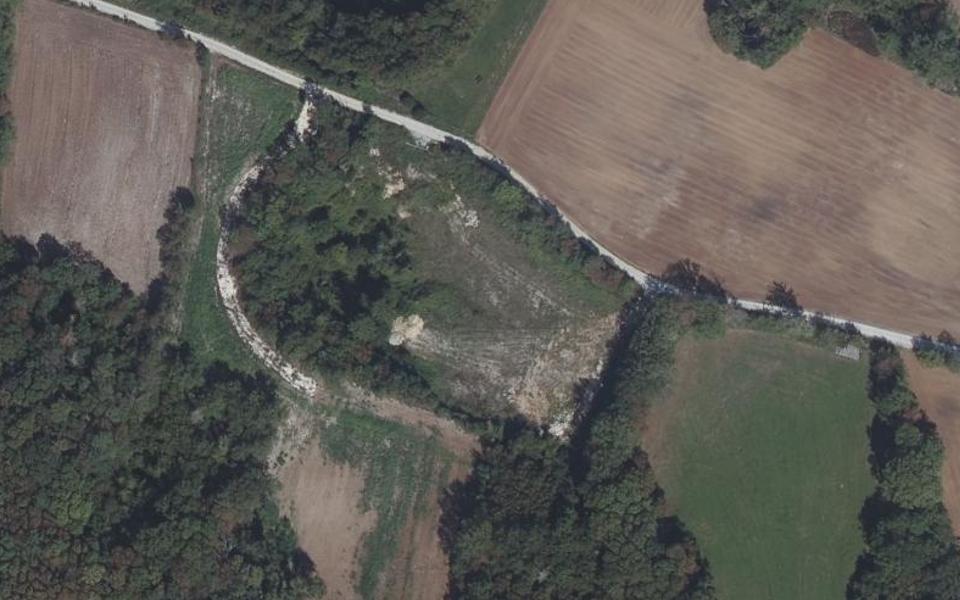 Épeugney motocross track seen from above