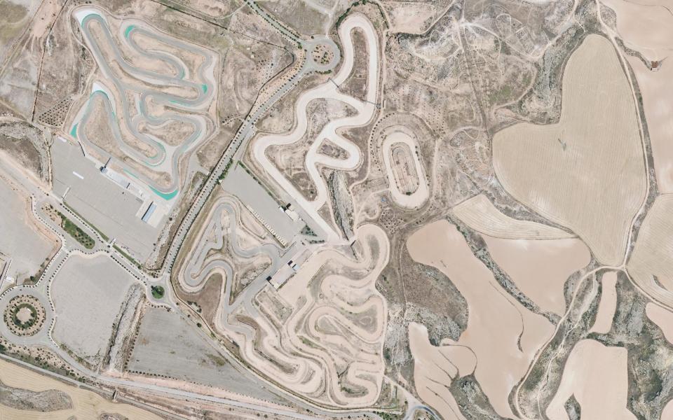 Terrain de motocross d’Alcaniz vu du ciel