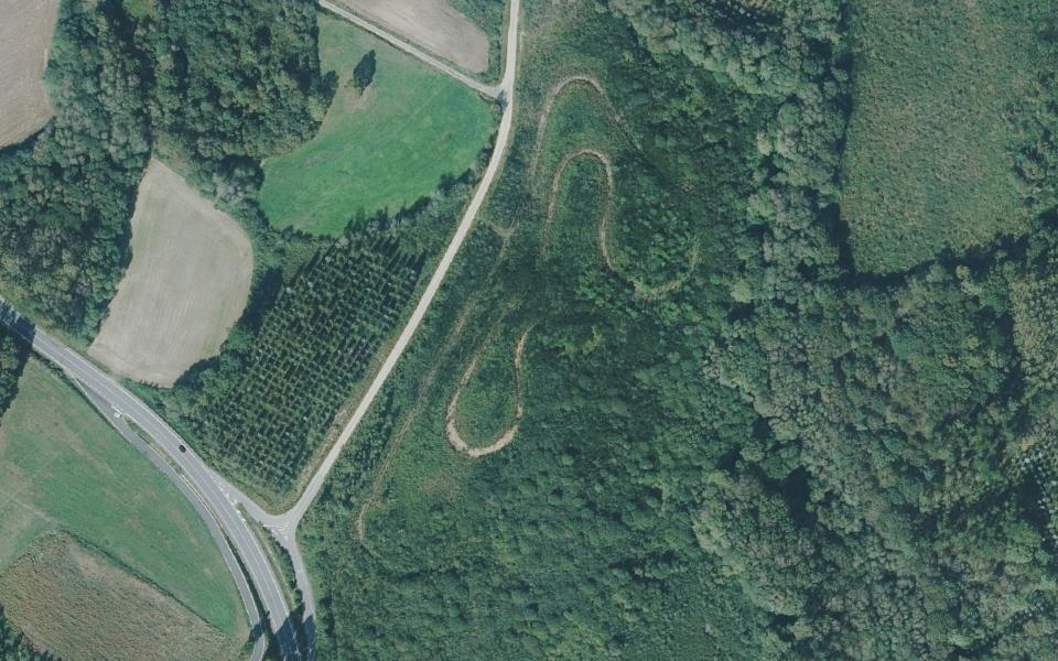 Ordes motocross track seen from above