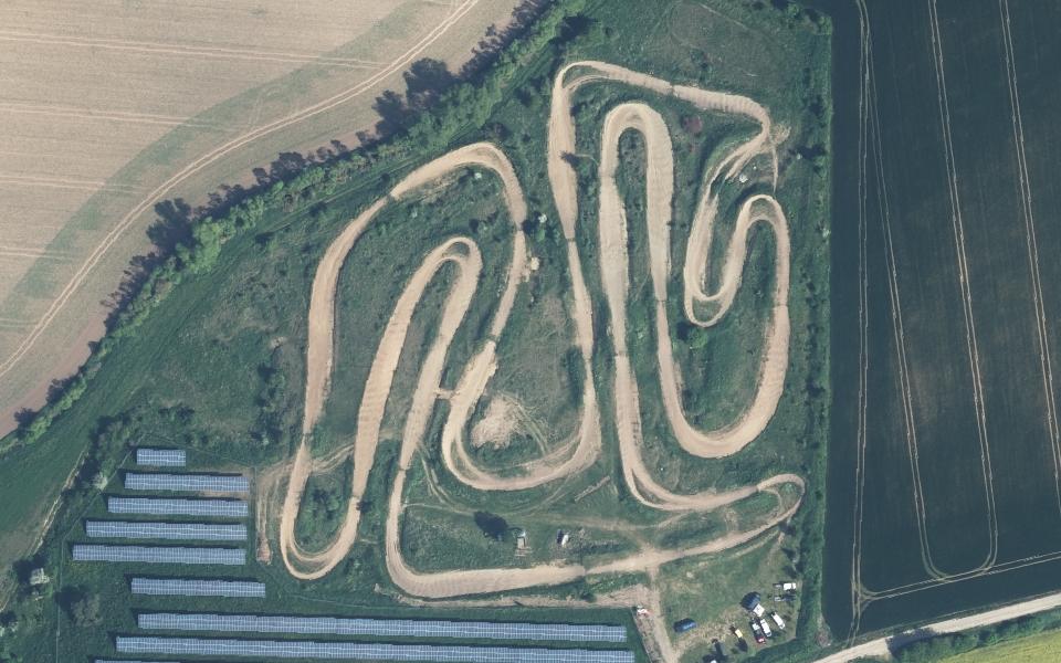 Motocross-Gelände MSC Mittelthüringen e.V. vu du ciel