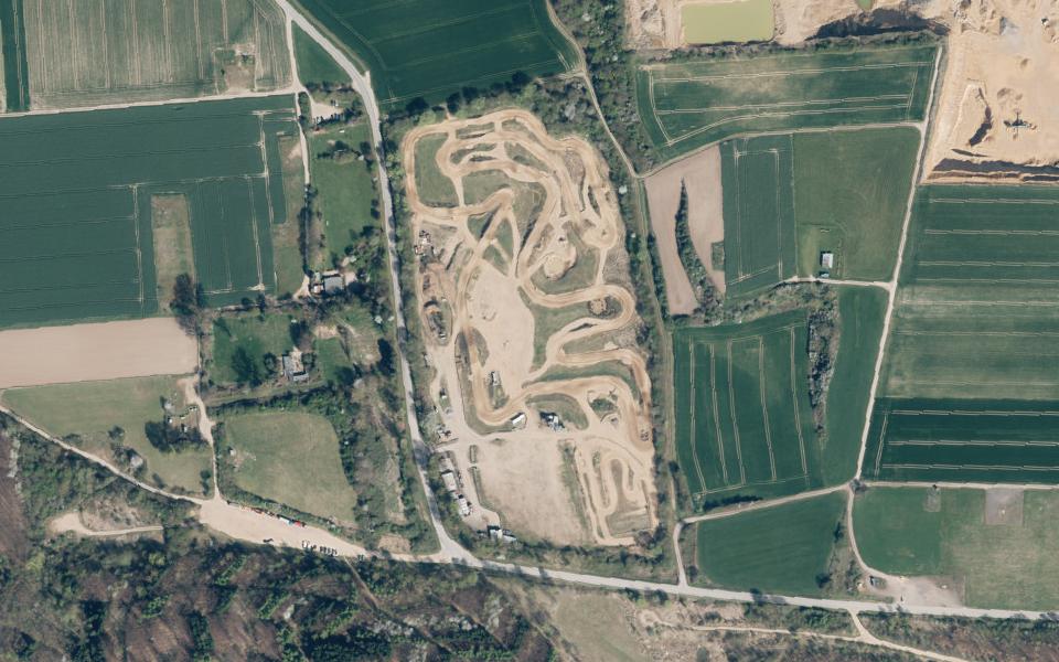 Rennstrecke MSC Arnoldsweiler vu du ciel