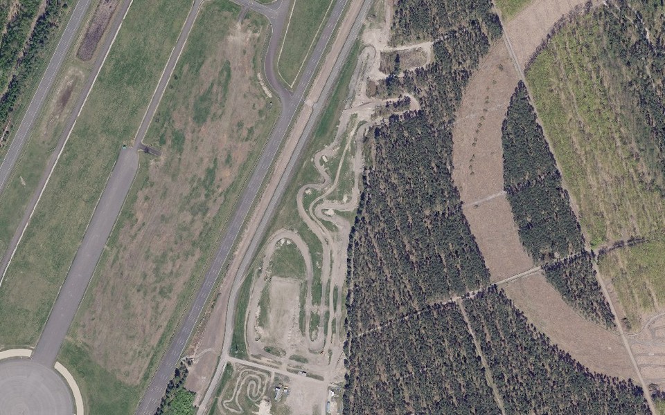 Motocross Track EuroSpeedway Lausitz vu du ciel