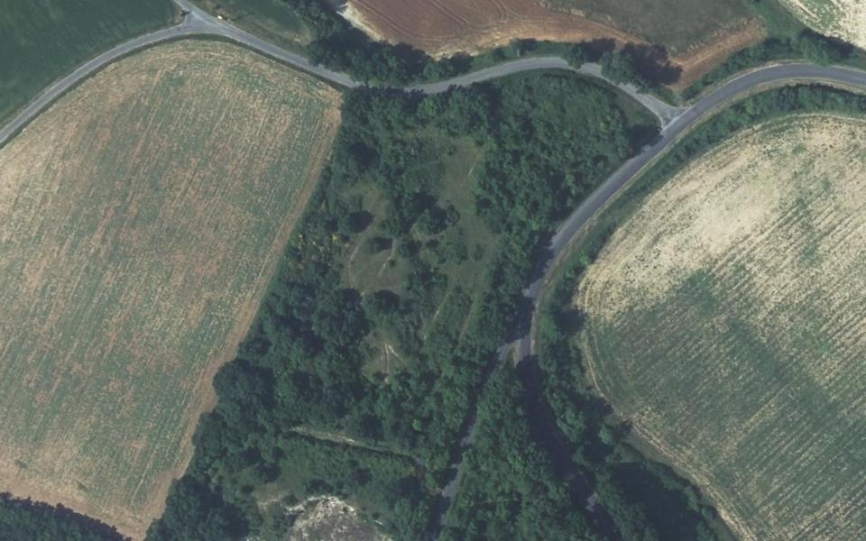 Terrain de Cross - Ronel vu du ciel