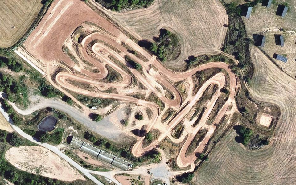 Circuit de motocròs el Pinyer vu du ciel