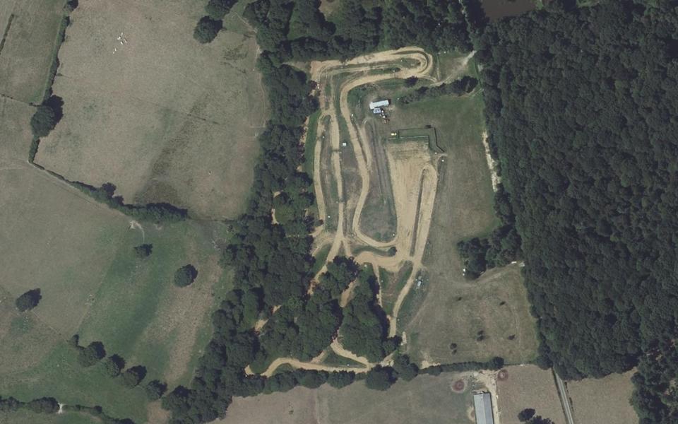 Circuit de Motocross de La Ferrière-Bochard seen from above