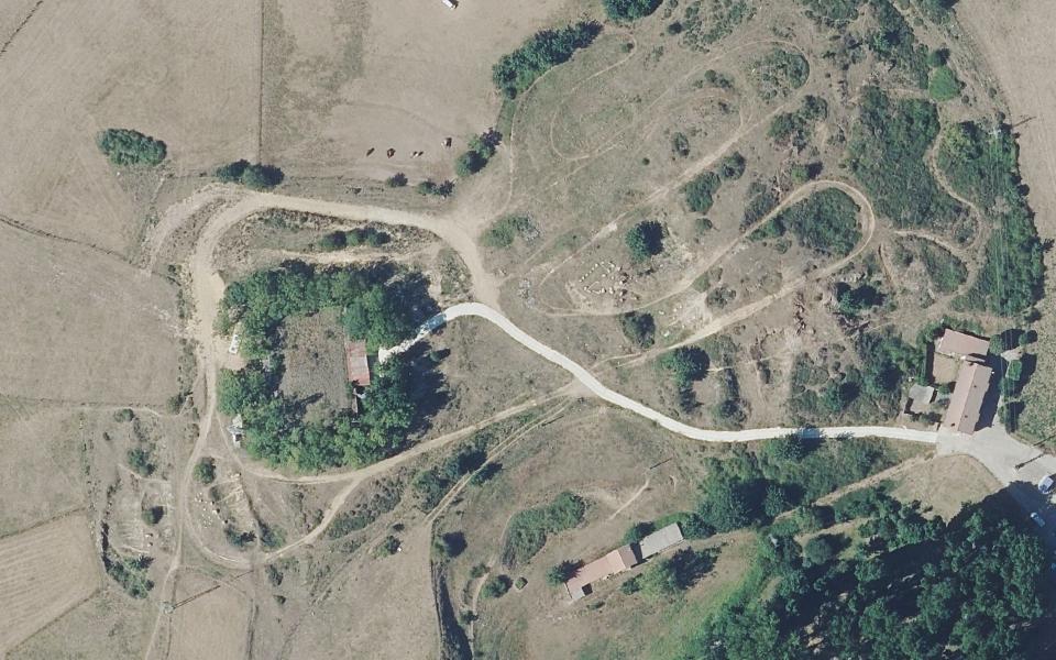 Reinosa motocross track seen from above