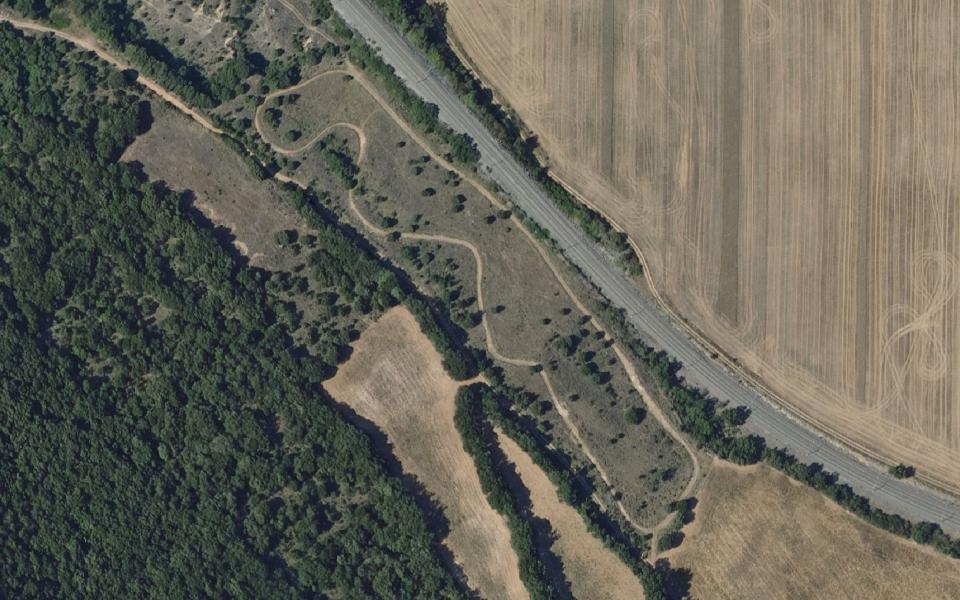 Terrain de motocross d’Ameyugo vu du ciel