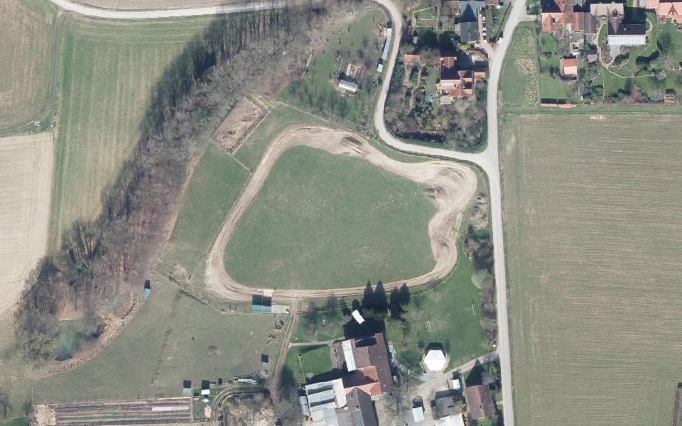 Rodinghausen motocross track seen from above