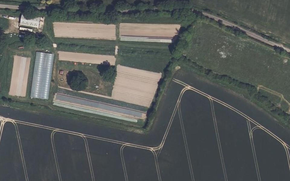 Le Ménil-Bérard motocross track seen from above