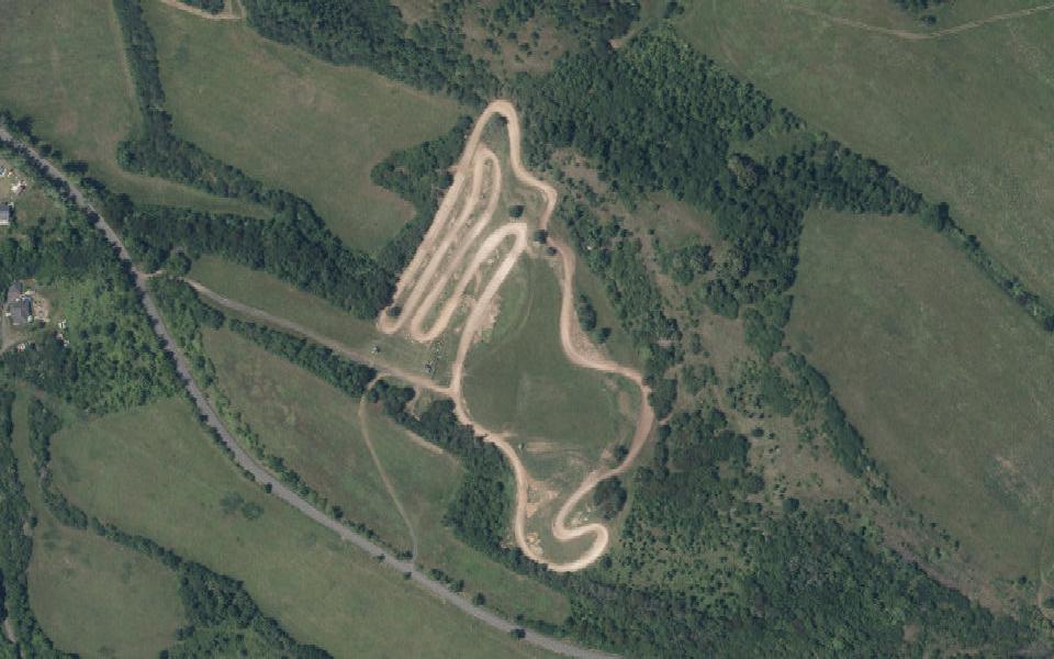 Motokros Světec seen from above