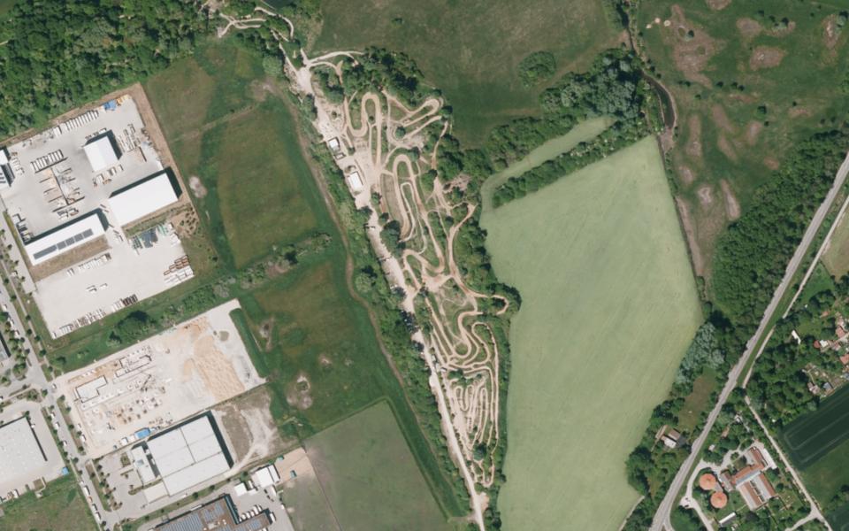 Enduropark Augsburg vu du ciel
