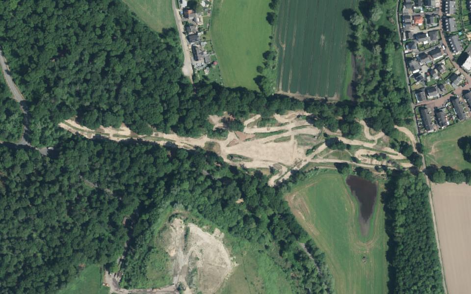Motocrossbahn Eyller-Berg-Kurs vu du ciel