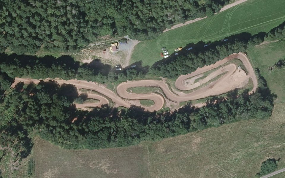 Terrain de motocross d’Ellweiler vu du ciel