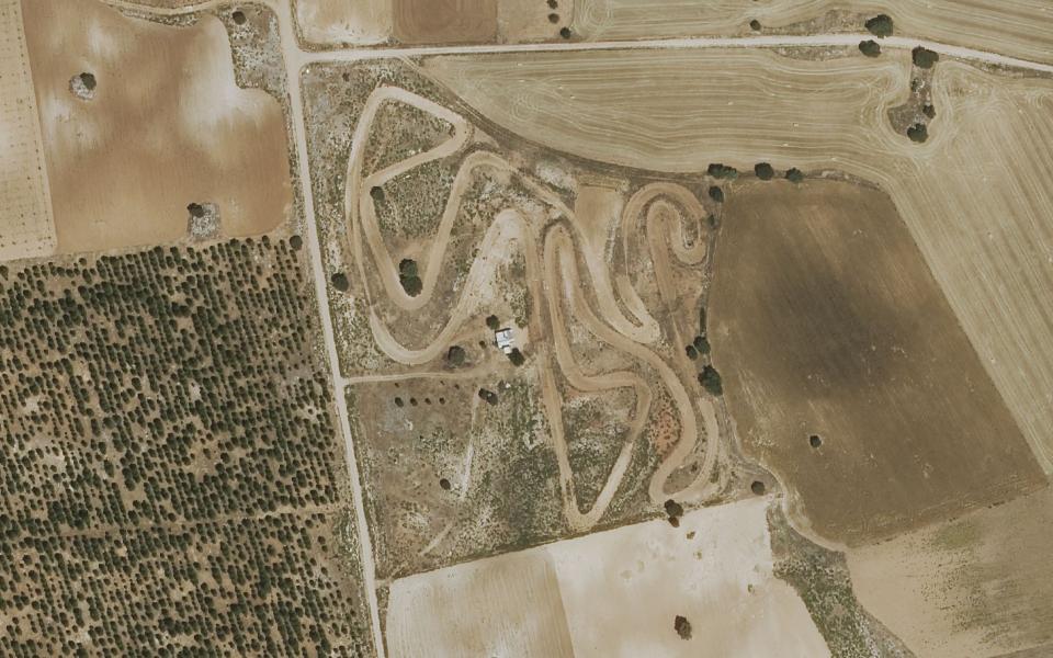 Belmonte motocross track seen from above