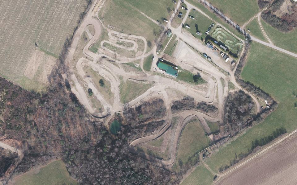 Motocross-Strecke MSC Kleinhau vu du ciel