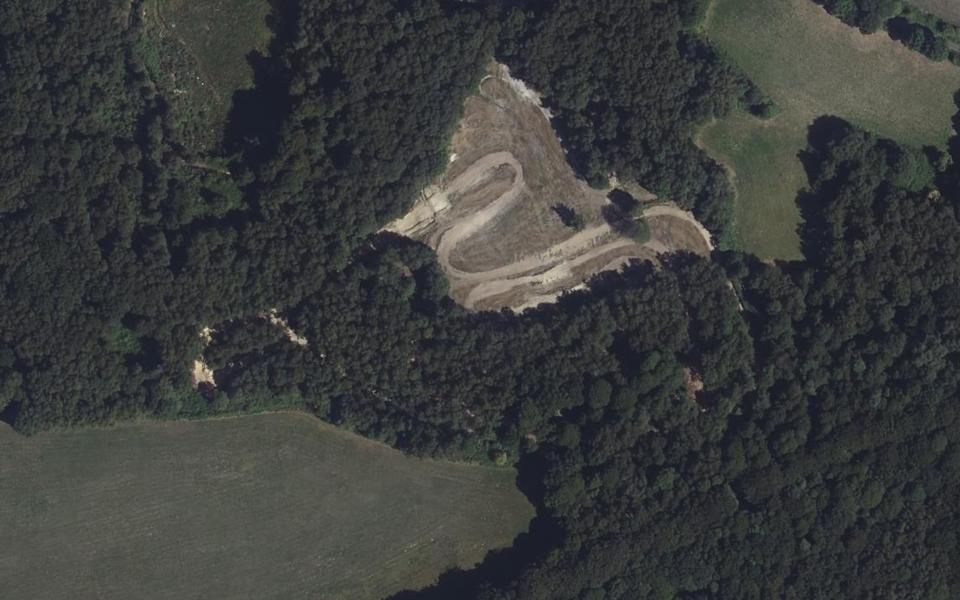 Ancien Terrain de Moto-Cross de Villepail seen from above