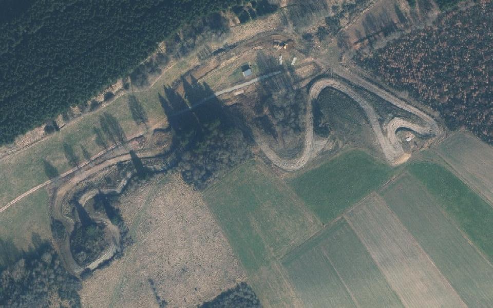 Fauvillers motocross track seen from above