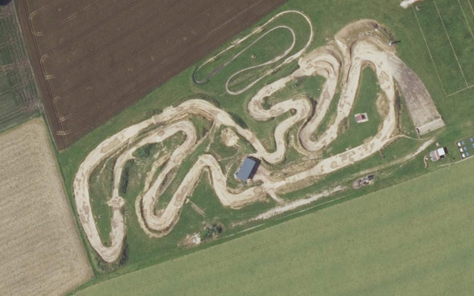 Terrain de motocross d’Eichenried vu du ciel