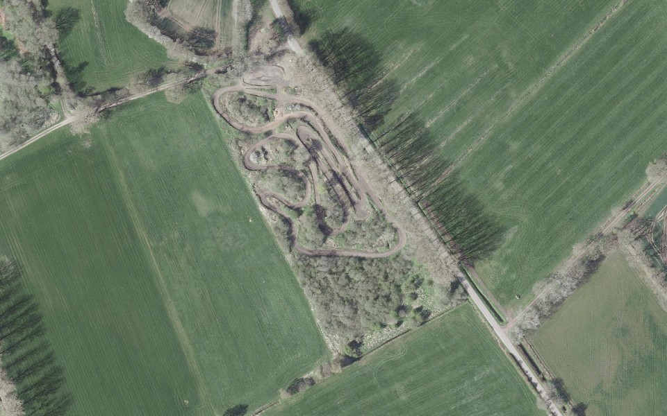 Borgstedt motocross track seen from above