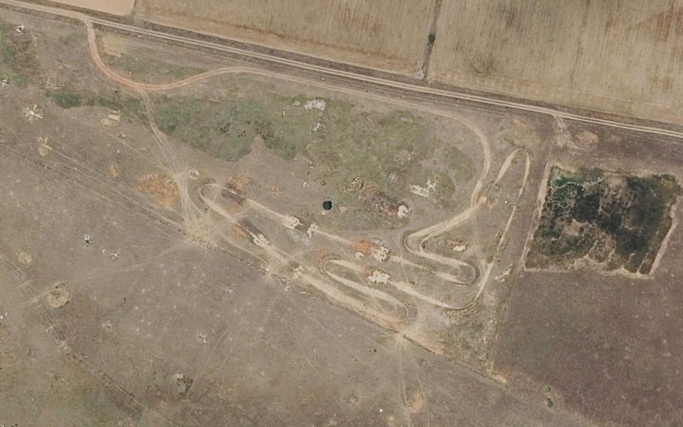 Terrain de motocross de Cabrillas vu du ciel