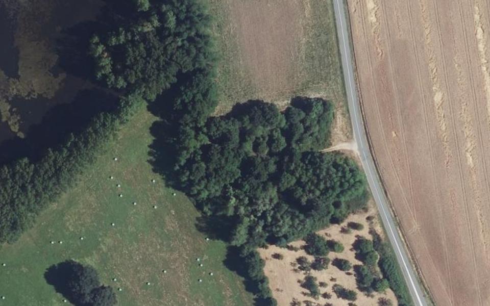 Dorat motocross track seen from above