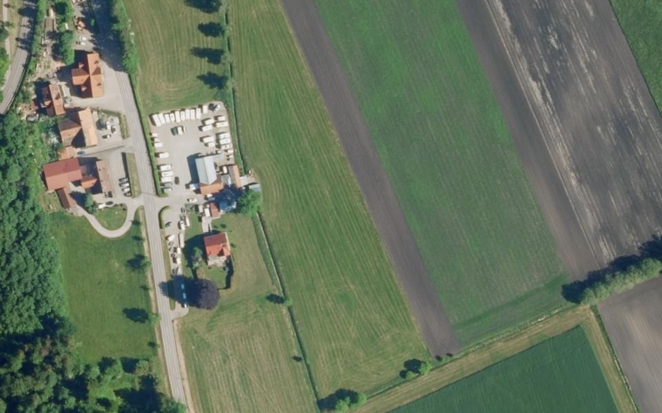 Terrain de motocross de Memmingen vu du ciel