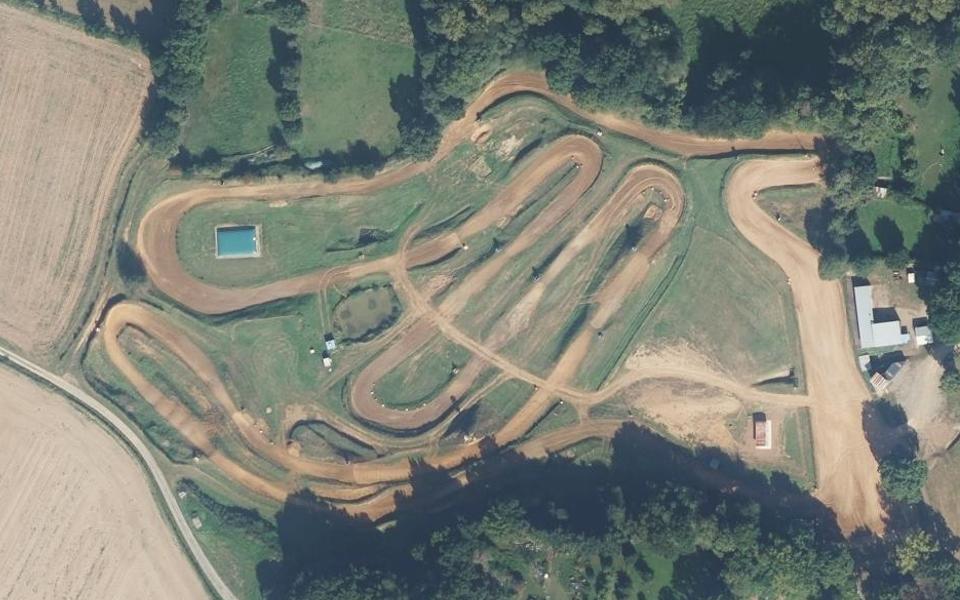 Motocross de Tremblay vu du ciel