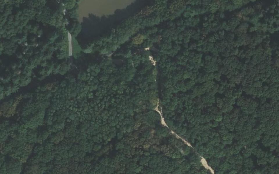 La Motte-Saint-Jean motocross track seen from above