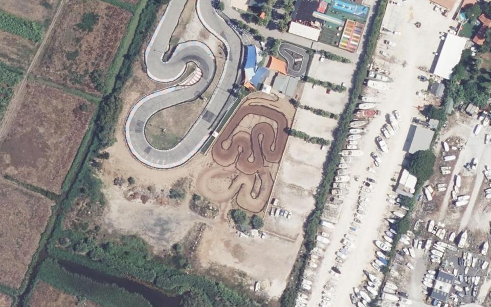 Terrain de motocross d’Hyères vu du ciel