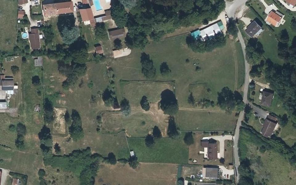 Jasseron motocross track seen from above