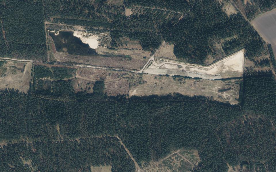 Wettrup motocross track seen from above