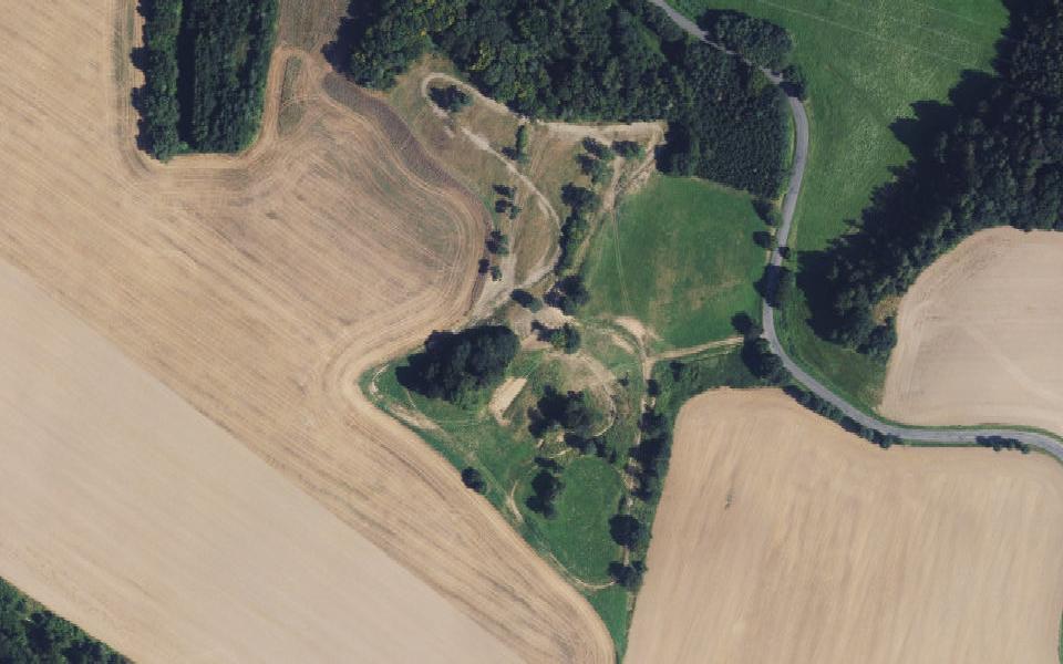 Bouzov motocross track seen from above