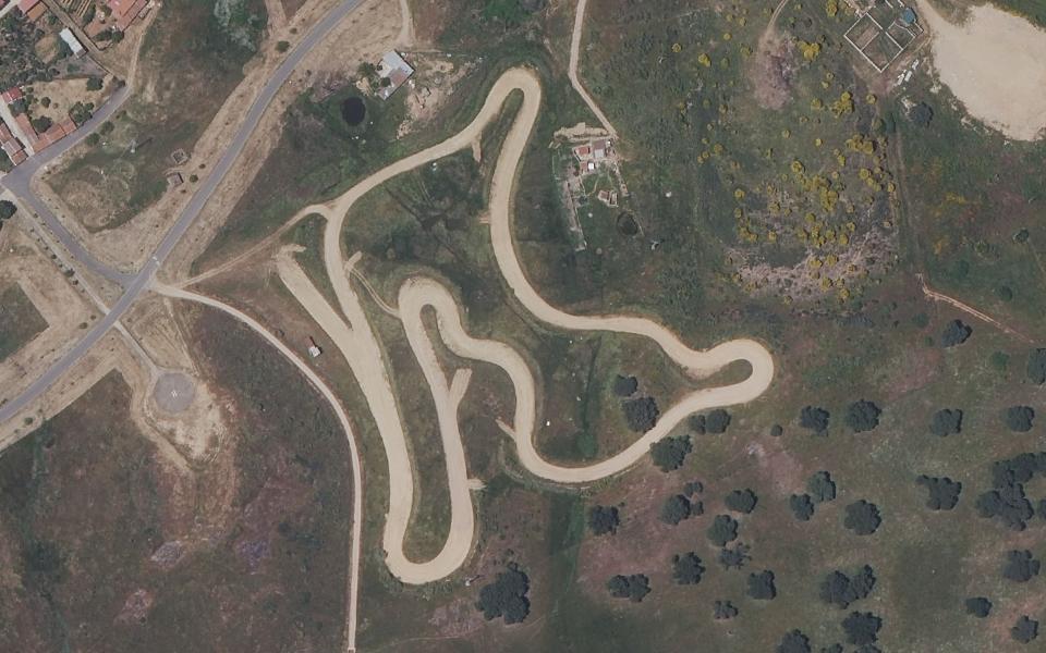 Circuito de motocross de Logrosán vu du ciel