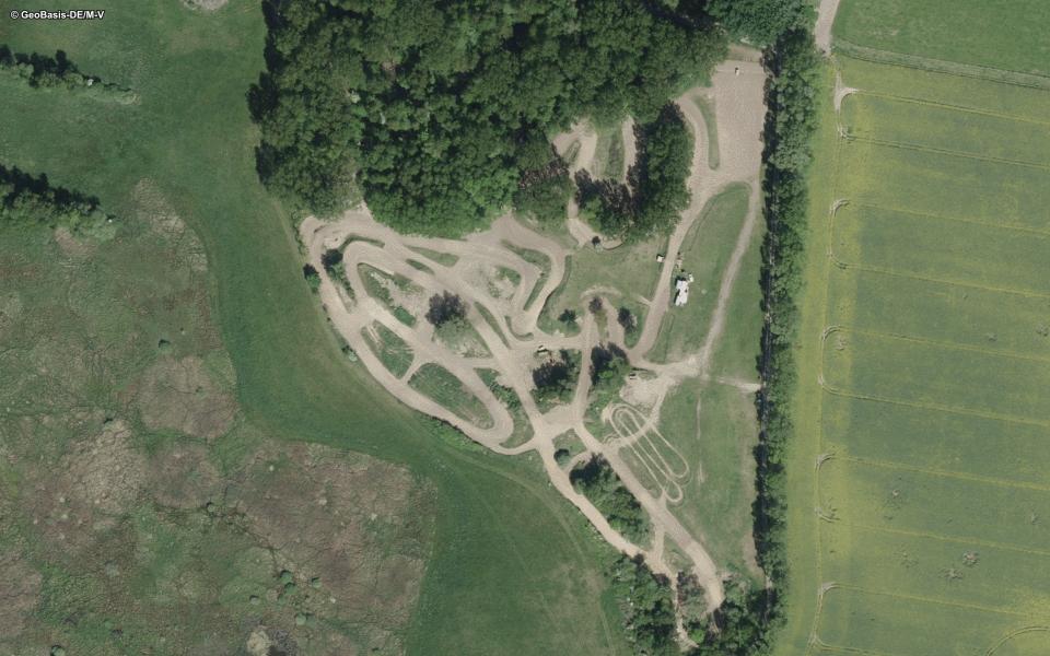 Rennstrecke "Kaninchenberg" seen from above