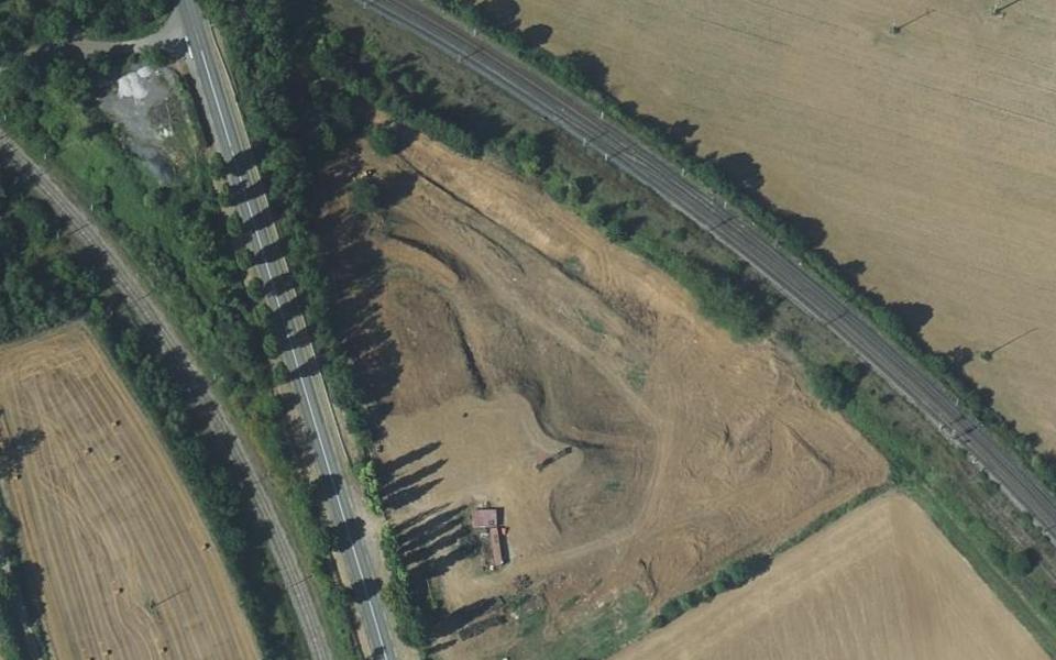 Terrain de motocross d’Audun-le-Roman vu du ciel