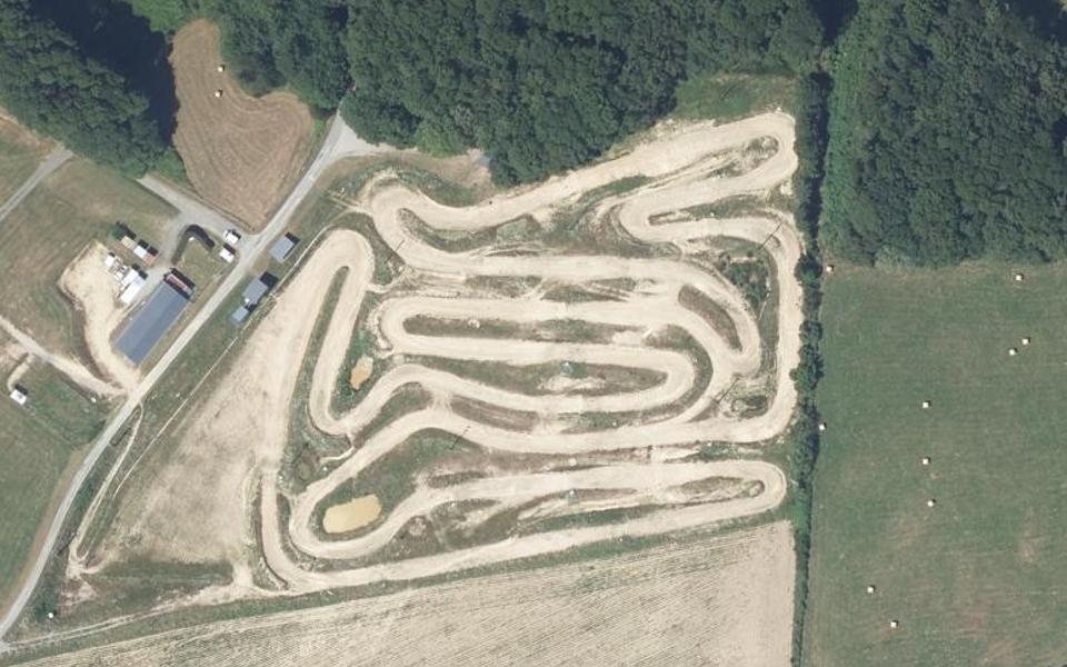Citcuit de Motocross seen from above