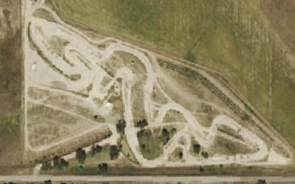 Sterling motocross track seen from above