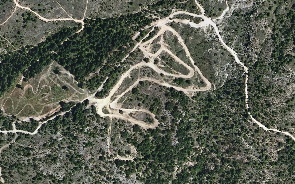 la Seu d'Urgell motocross track seen from above