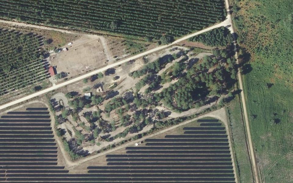 Terrain de motocross de Geloux vu du ciel