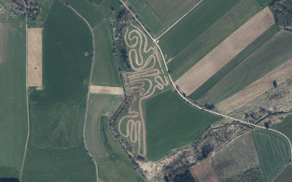 Gouvy motocross track seen from above