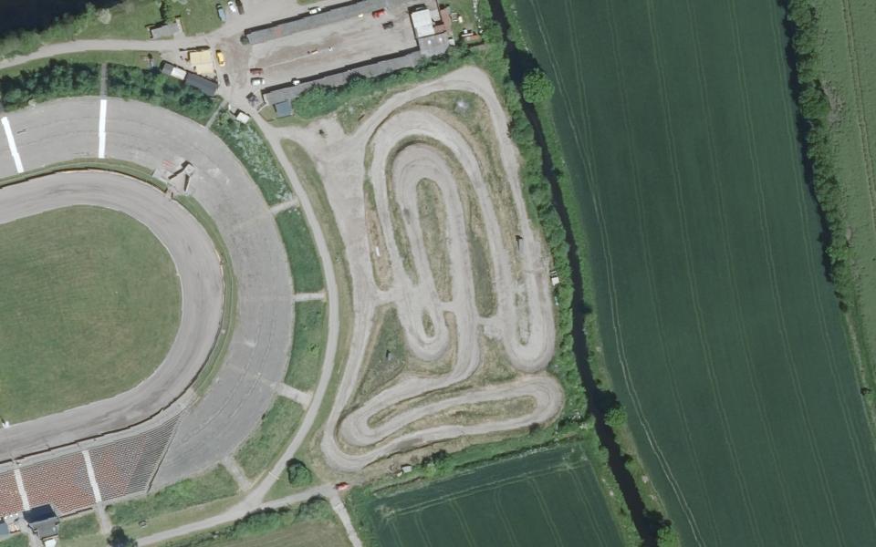 Terrain de motocross d’Halbemond vu du ciel