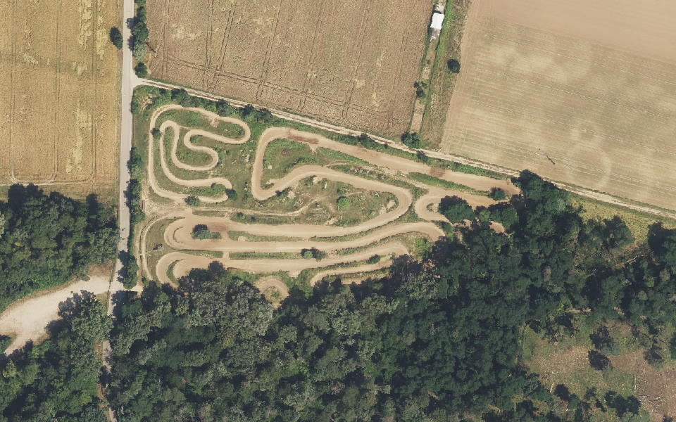 MSC Sandhausen seen from above