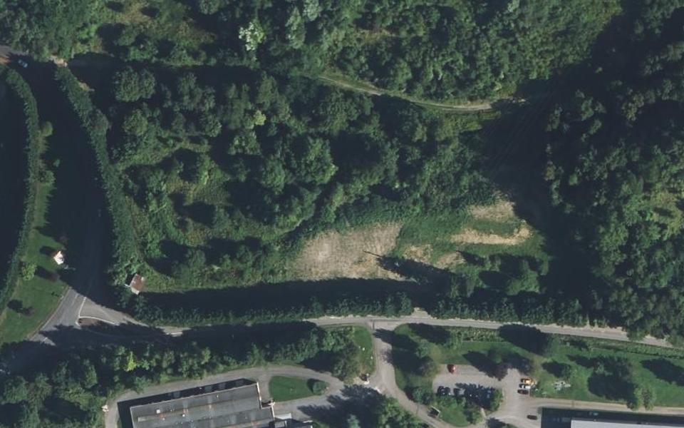 Gorcy motocross track seen from above