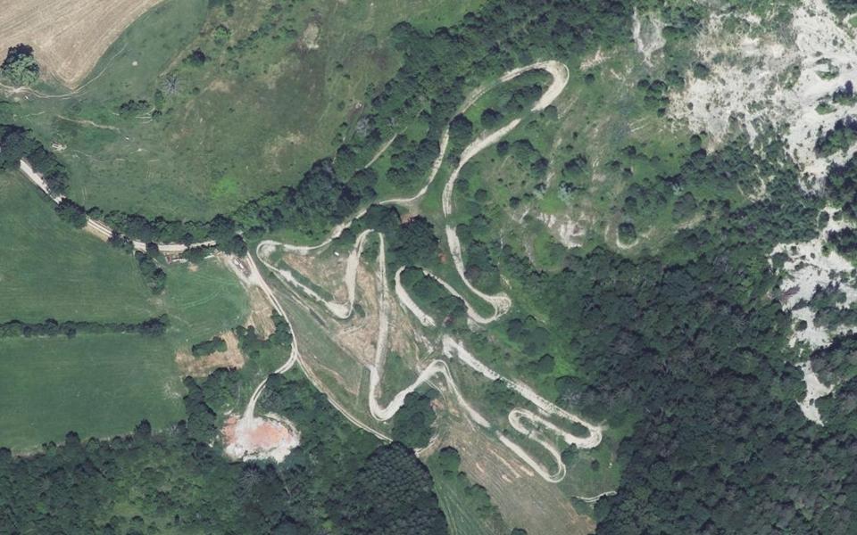 Circuit Motocross de Reyvroz seen from above