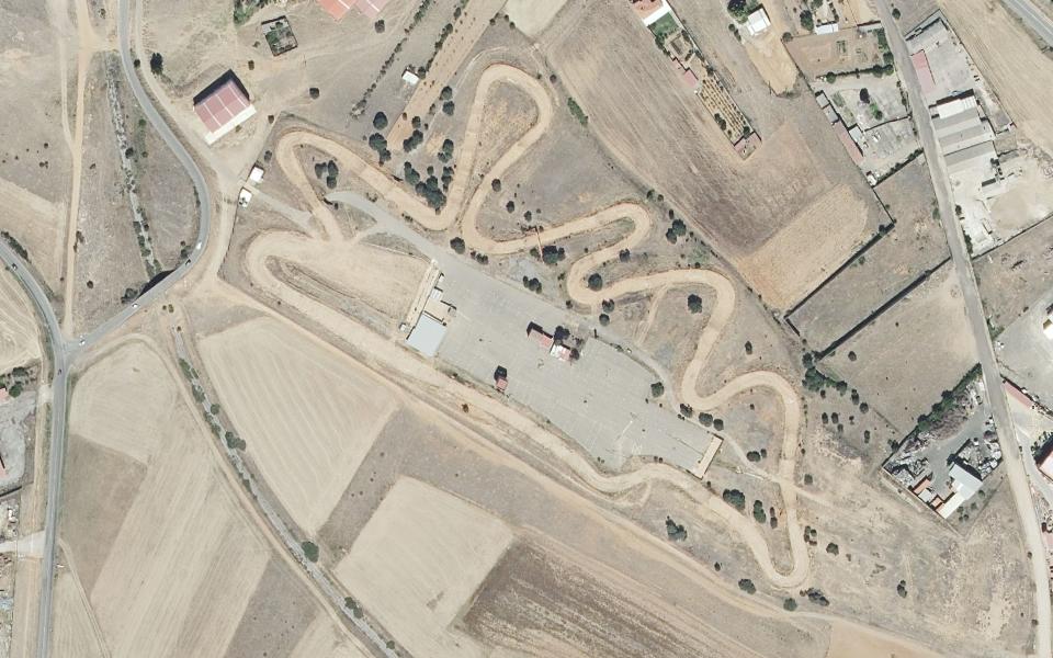 Terrain de motocross de La Baneza vu du ciel
