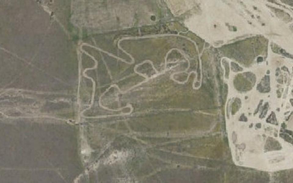 Motorcycle Practice Track vu du ciel