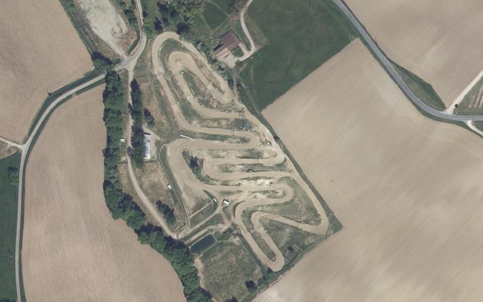 Escassefort motocross track seen from above