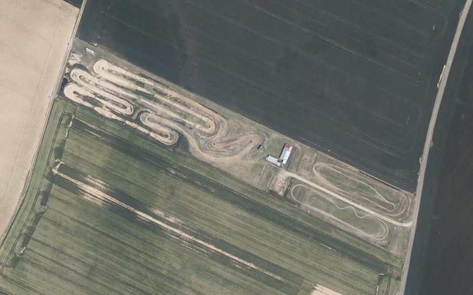 Champigny en Rochereau motocross track seen from above