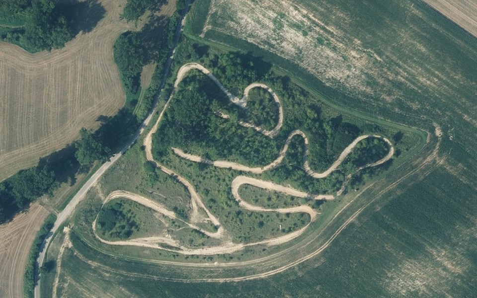 Motocross-Strecke Am Pappelberg Seelübbe seen from above
