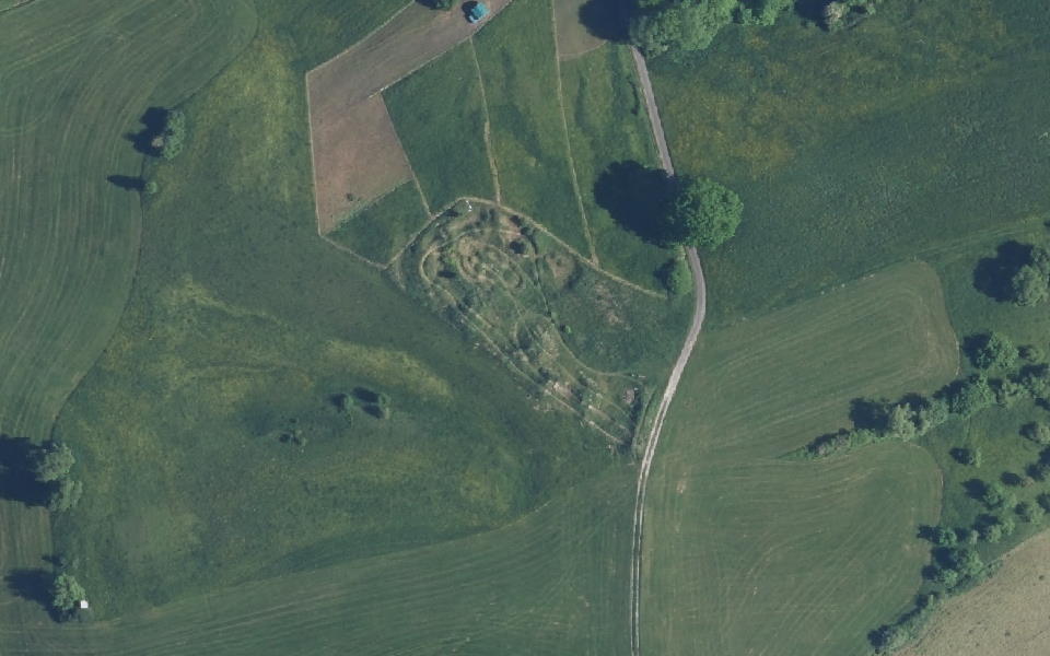 BMX / Motocross Trainingsareal seen from above